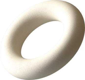 Russian 3D Avant Garde Shapes Torus